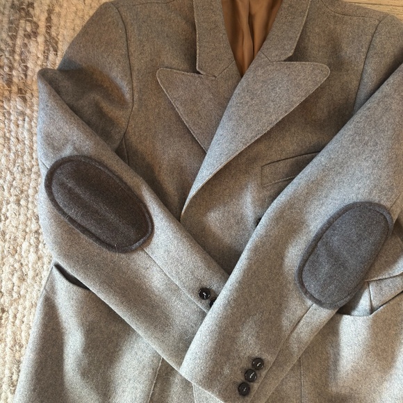 Designer Carven Women’s Grey Wool Blazer SZ 42 EU - Picture 2 of 3